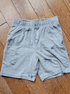 Garanimals Gray Shorts with Navy Shark Print